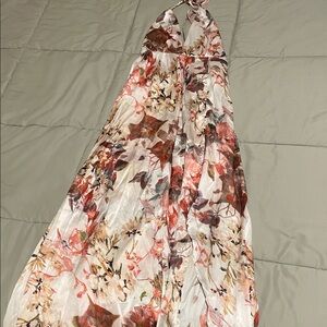 Floral Maxi Dress with Slit
